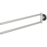 Cumpara ieftin Suport Prosop Baie TIGER Cooper 45,9 cm Inox/Negru