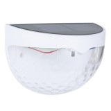 Set 2x Lampa solara de perete 6LED, eMazing, carcasa alba, lumina alb cald