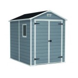 Casuta gradina Curver Manor 6x8 cu usa dubla, Keter