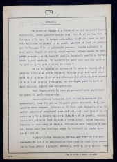 GEO BOGZA - NEGUSTORIE CU GERMANIA - ARTICOL PENTRU ZIAR , DACTILOGRAFIAT , CU CORECTURILE, MODIFICARILE SI ADAUGIRILE OLOGRAFE ALE AUTORULUI , 1