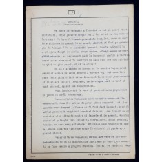 GEO BOGZA - NEGUSTORIE CU GERMANIA - ARTICOL PENTRU ZIAR , DACTILOGRAFIAT , CU CORECTURILE, MODIFICARILE SI ADAUGIRILE OLOGRAFE ALE AUTORULUI , 1