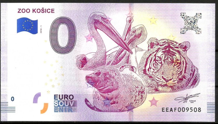 !!! 0 EURO SOUVENIR - SLOVACIA , KOSICE ZOO - 2018.1 - UNC // NU TRIMIT PRIN CURIER