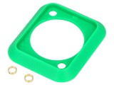 Garnitură soclu verde standard XLR 19x24mm - CLIFF