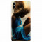 Husa silicon pentru Apple Iphone XS, Girl In Blue Dress