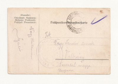 D3 Carte Postala Militara k.u.k. Imperiul Austro-Ungar ,1917 Reg Torontal foto