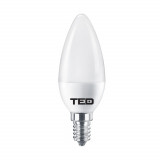 Bec LED E14, 7W lumanare 6400K C37 530lm, TED, Oem