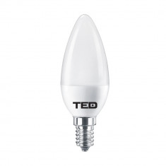 Bec LED E14, 7W lumanare 2700K C37 530lm, TED foto