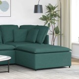 VidaXL Modul taburet modular pentru canapea, verde &icirc;nchis, 100x100x48 cm
