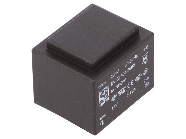 Transformator &icirc;ncapsulat 15V 140mA PCB