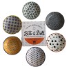 Set 6 farfurii servire, alb, 9.5cm