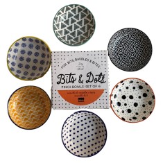 Set 6 farfurii servire, alb, 9.5cm