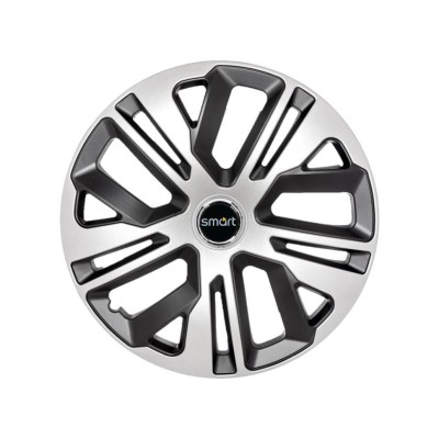 Set 4 Capace Roti 16 Inchi (R16) Raven Gri-Negru, Compatibile Cu Smart foto