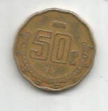 No(4) moneda- MEXIC - 50 CENTAVOS - anul 1996 -