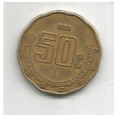 No(4) moneda- MEXIC - 50 CENTAVOS - anul 1996 -