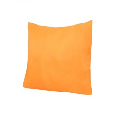 Perna 60x60 Somnart Belina, microfibra, lavabila la masina, vidata, Portocaliu foto