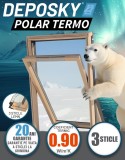 Fereastra mansarda DEPOSKY POLAR TERMO 3 sticle, maner jos