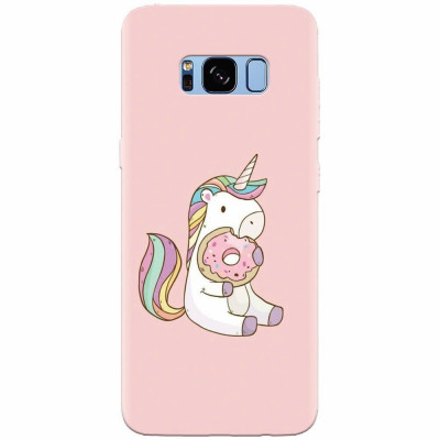 Husa silicon pentru Samsung S8, Unicorn Donuts foto