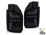 Set de stopuri LED de tuning potrivit pentru Volkswagen T5 2003-2009, baza complet fumurie, stanga si dreapta Performance AutoTuning
