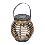 Cumpara ieftin Felinar solar Solary, 15 x 15 cm, Negru/Maro, General