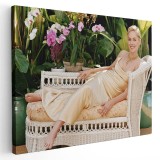 Tablou afis Sharon Stone actrita 2422 Tablou canvas pe panza CU RAMA 60x90 cm