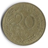 Monedă Franța 20 centimes 1976