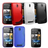 Husa HTC Desire 500 + folie protectie display + stylus