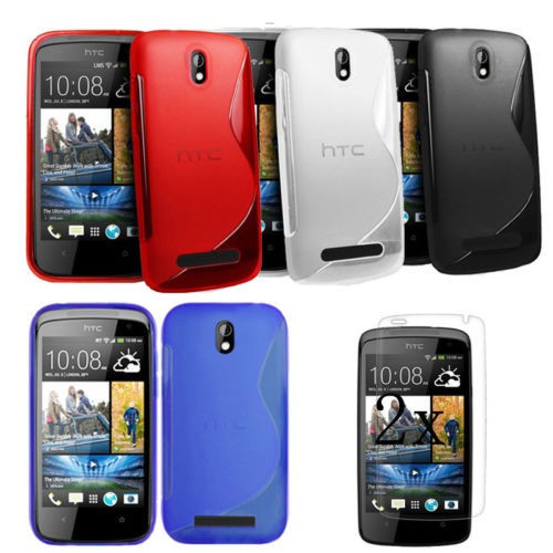 Husa HTC Desire 500 + folie protectie display + stylus