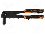 Mașină de nituit manuală NEO TOOLS 260mm cu m&acirc;nere bicomponente pentru nituri pop