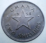 1.652 GHANA KWAME NKRUMAH 2 TWO SHILLINGS 1958