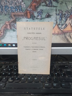 Statutele Societăței Anonime Progresul pentru Exploatarea Comerciului de Librărie, papeterie și industria Artelor Grafice, Ploiești 1910, 054 foto