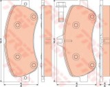 Set placute frana,frana disc MERCEDES E-CLASS Cupe (C207) (2009 - 2016) TRW GDB1798