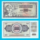 Iugoslavia (p#92) 1.000 Dinara 1981 UNC &#039;Fructe și legume&#039; serie: CR 9911221