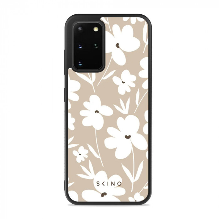 Husa Samsung Galaxy S20+ Plus - Skino Flower Glam, flori bej