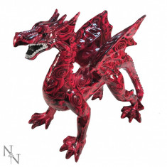 Statueta Dragon din trandafiri 30 cm foto