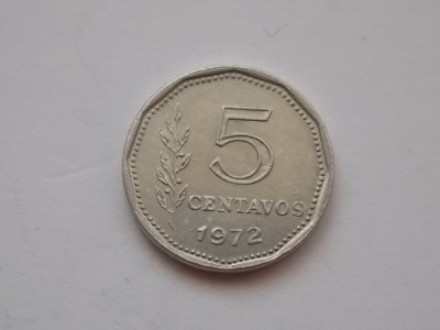5 CENTAVOS 1972 ARGENTINA foto