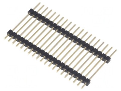 Conector Pin Header 2x20 Pini 2.54mm Drept foto