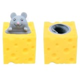 Jucarie Squishy Soricel Gri Pop-Up, 5 cm