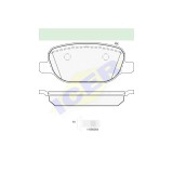 Set placute frana Icer 181780, parte montare : Punte Spate