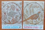 ONU-NY-&#039;&#039;ARTA-FRESCE&#039;&#039;-SET-2V- MNH- NESTAMPILATA-LUX, Nestampilat