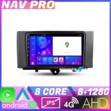 Navigatie Smart For Two 2010 2015 KIT Smart10 EDOTEC-LITE Android Ecran 720P Octa Core 8 128 Carplay CarStore Technology