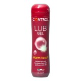 Lubrifiant pe bază de apă CONTROL LUB Gel Warm Touch, cu efect de &icirc;ncălzire, 75 ml