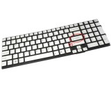 Tastatura Sony Argintie Vaio VPCSE2F1E layout US fara rama enter mic, Vaio VPCSE2V9E layout US fara rama enter