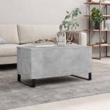 vidaXL Măsuță de cafea, gri beton, 90x44,5x45 cm, lemn compozit 830984