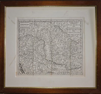 Harta - Noul Regat al Ungariei si Transilvaniei (1760) foto
