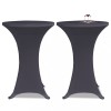 VidaXL Husă elastică pentru masă, 2 buc., antracit, 60 cm 131428