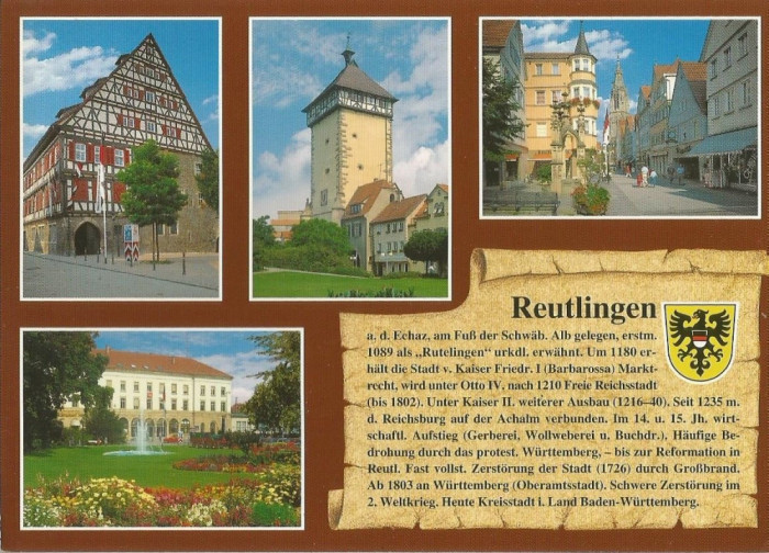 Germania, carte poştală ilustrată circulată &icirc;n Rom&acirc;nia, 2001