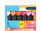 Textmarker Schneider Job Sunset Dreams 6 culori/set
