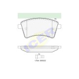 Set placute frana punte fata Renault Kangoo / Grand Kangoo (Kw0/1) 2008-2020; Mercedes Citan W415, 2012-2021, Icer Spania