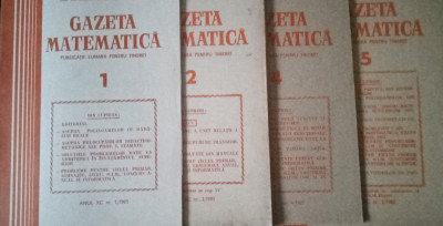 Gazeta Matematica 1985 foto