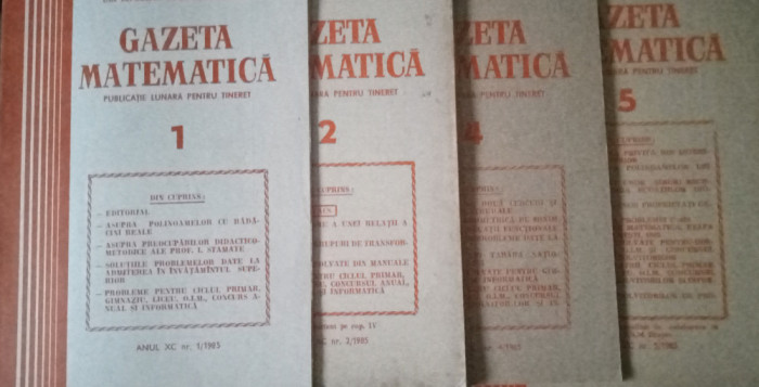 Gazeta Matematica 1985